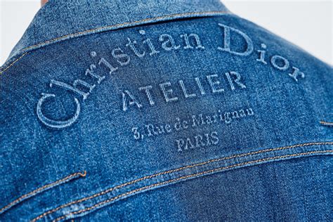 dior denim jacket atelier|christian dior jacket men's.